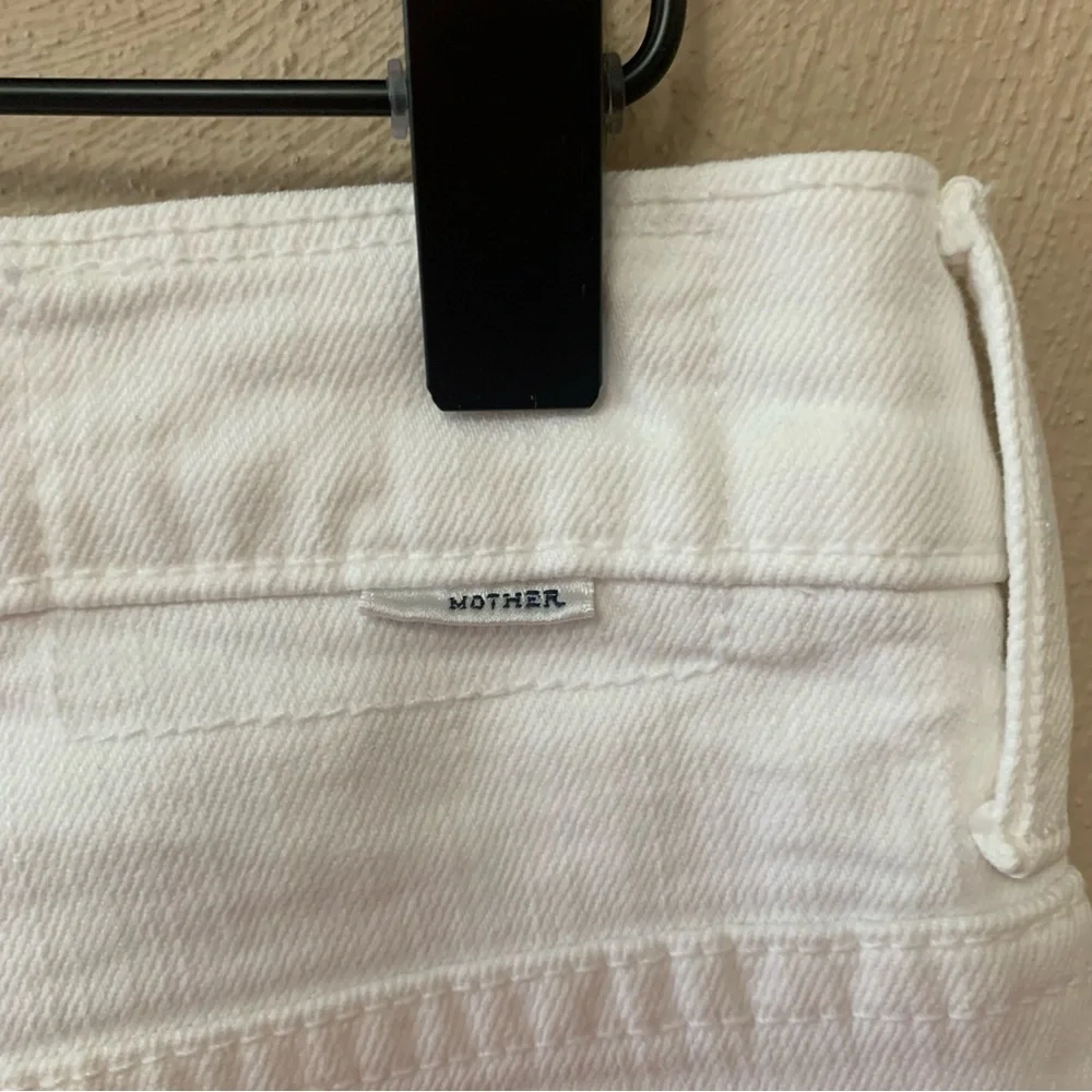 Mother Superior High Waisted Tunnel Vision Ankle Totally Innocent White Size 29